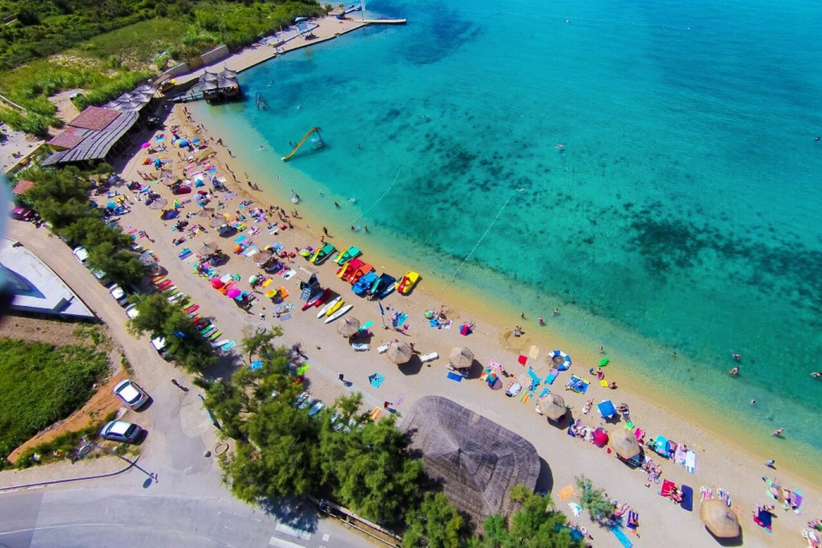planjka beach pag novalja best croatia