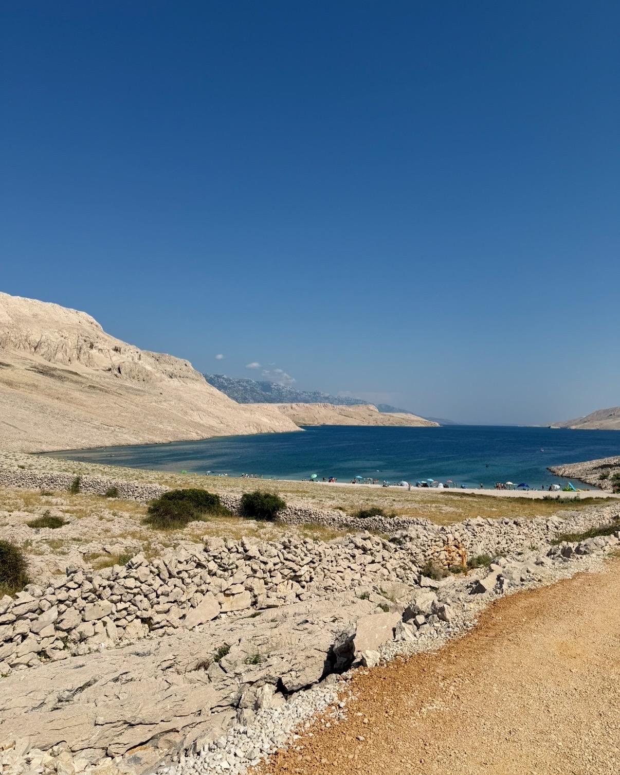 rucica kanjon beach pag novalja best croatia